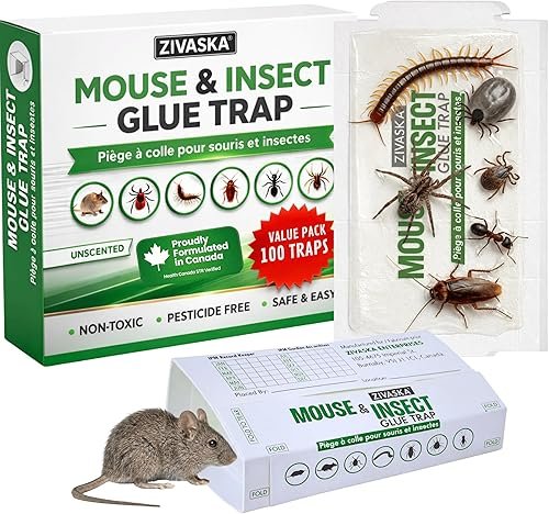 ZIVASKA Sticky Mouse & Insect Traps 15 Pack